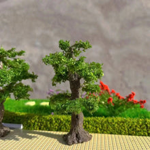 Load image into Gallery viewer, 8cm Miniature Spruce Pine Model Tree with Wire Trunk for Dioramas, Train Layouts, Military Sand Tables, Micro Landscape Crafting
