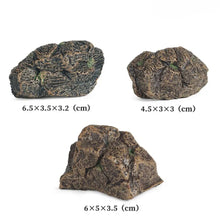 Load image into Gallery viewer, 7pcs Miniature Tree Log &amp; Rock for Diorama Fairy Garden Railway Landscape Scenery Model Accessories

