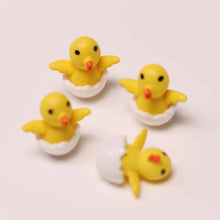 Load image into Gallery viewer, 5/10 pcs Miniature Egg Shell Chick Figure Model DIY Scenery Dollhouse Landscape Fairy Garden Accessories Terrarium Diorama Craft Supplies
