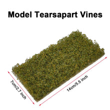 Load image into Gallery viewer, Miniature Jungle Vines for Dioramas, Tear Apart Scenery Foliage, Model Railroad Landscape Material
