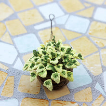 Load image into Gallery viewer, 1/12 Scale Miniature Potted Plant, Green Hanging Flower Model, Dollhouse Accessories, Mini Décor, Simulation Plant Craft Supply
