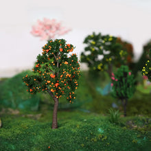 Load image into Gallery viewer, 5pcs Miniature Fruit Trees 11cm for Model Railway Scenery, Landscape Garden, Diorama, Sand Table
