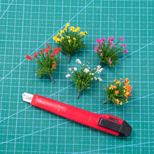 Load image into Gallery viewer, Miniature Flower Bushes for Diorama, Mixed Color Model Plants, Fairy Garden &amp; Sand Table Landscaping Supplies (10pcs)
