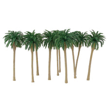 Load image into Gallery viewer, Miniature Palm Trees 110mm 1:100 Scale Model for Train Layout, Diorama, Craft Supplies (10pcs)
