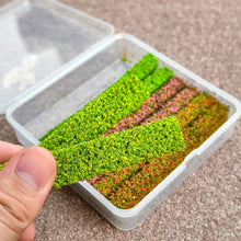 Load image into Gallery viewer, 8pcs Miniature Shrub Strips for Diorama Hedge Scenery, Model Railway Bushes, Roadside Plants, Landscapes
