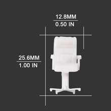 Load image into Gallery viewer, 5 pcs Miniature Office Furniture Set Blank Unpainted Models 1:50 Scale DIY Room Building Layout Dollhouse Decor Diorama Craft Supplies

