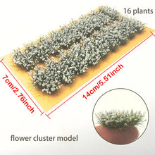 Load image into Gallery viewer, 16 pcs Miniature Flower Cluster Grass Models DIY Sand Table Dollhouse Accessories Fairy Garden Landscape Terrarium Diorama Craft Supplies
