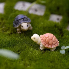 Load image into Gallery viewer, 5/10 pcs Miniature Tiny Turtle Figure Model DIY Scenery Dollhouse Landscape Fairy Garden Accessories Terrarium Diorama Craft Supplies
