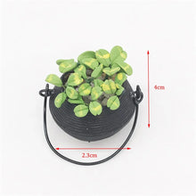 Load image into Gallery viewer, 1/12 Scale Miniature Potted Plant, Green Hanging Flower Model, Dollhouse Accessories, Mini Décor, Simulation Plant Craft Supply
