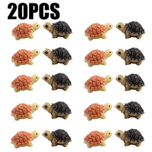 Load image into Gallery viewer, 20pcs Miniature Resin Turtle Figures, Dollhouse Decor, Terrarium Accessories, Fairy Garden Diorama Craft Supplies
