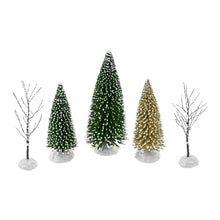 Load image into Gallery viewer, 12pcs Mixed Miniature Snow Tree Model Set 13-18cm Winter Landscape Diorama Display Frosted Pine Scenery Decoration Christmas Craft Supplies
