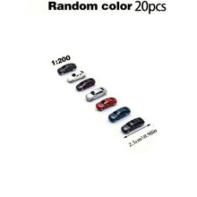 Load image into Gallery viewer, Miniature Model Cars Set, Assorted Colors, Scales 1:75-300 for Dioramas, Railway Scenes
