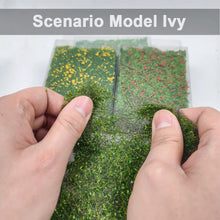 Load image into Gallery viewer, Miniature Ivy Vine Scenery Mat for Diorama Artificial Climbing Plant Model Railway Landscape Grass
