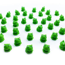 Load image into Gallery viewer, 5/10 pcs Miniature Cute Green Frog Figure Model DIY Scenery Dollhouse Landscape Fairy Garden Accessories Terrarium Diorama Craft Supplies
