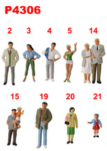 Load image into Gallery viewer, Miniature People Figures O Scale 1:43 Standing Passengers for Train Layouts, Dioramas &amp; Model Scenes (20pcs)
