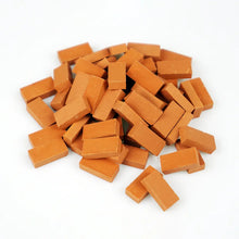 Load image into Gallery viewer, 100pcs Miniature Bricks for Dollhouse Building, DIY Model House Wall Materials, Terracotta Construction Blocks
