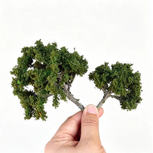 Load image into Gallery viewer, Miniature Autumn Green Model Tree 8/12cm, Railway Scenery, Diorama Craft Supply
