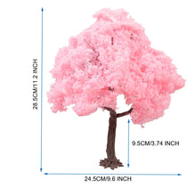 Load image into Gallery viewer, Miniature Cherry Blossom Wire Tree 9.5cm - 18.5cm Model Plant for DIY Sand Table, Diorama, Train Layout, Dollhouse Garden, or Craft Supply
