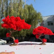 Load image into Gallery viewer, Miniature Red Maple Bonsai Wire Tree Model 10/15cm for Diorama, Dollhouse, Architecture Scene &amp; Craft Supplies
