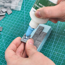 Load image into Gallery viewer, 20pcs Miniature Wall Tiles Clay Bricks for Dollhouse, Diorama, Model Building, Mini Landscaping Supplies
