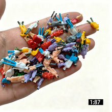 Load image into Gallery viewer, 20pcs Miniature People Figures, HO Scale 1:87 Model Railway Diorama Craft Supplies

