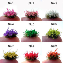 Load image into Gallery viewer, 32pcs Miniature Flower Clusters 5mm HO N Scale for Diorama Scenery, Landscaping Supply
