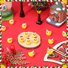 Load image into Gallery viewer, 20/50/100pcs Christmas Mini Resin Ducks in Santa Costumes, Tiny DIY Decorations for Micro Landscaping, Bonsai, Terrarium, Fairy Gardens
