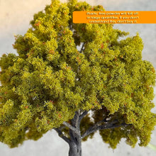 Load image into Gallery viewer, Miniature Autumn Green Model Tree 10–28cm, Railway Scenery, Diorama Craft Supply
