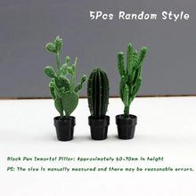 Load image into Gallery viewer, 5pcs Mini Dollhouse Potted Plants 1:12 Scale for Dollhouse Furniture, DIY Decoration, Christmas Gift, Fairy Garden, Diorama Accessories
