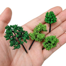 Load image into Gallery viewer, 27pcs Miniature Model Trees Set for Railway Diorama Train Layout Farm Scenery Landscape Accessories
