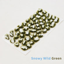 Load image into Gallery viewer, Miniature Snow Grass Cluster Tuft Models Railway Train Layout DIY Sand Table Dollhouse Garden Landscape Terrarium Diorama Craft Supplies
