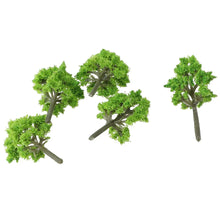 Load image into Gallery viewer, 10pcs Miniature Model Trees 4cm for Diorama, Railway Scenery, Landscape Supplies, Train Layout Accessories

