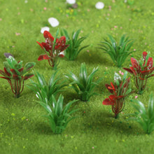 Load image into Gallery viewer, 90pcs Miniature Green Shrubs Bush Model Plants for Train Scenery, Railway, Diorama, Craft Landscape, HO Scale Architecture
