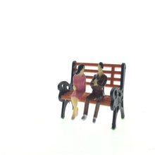 Load image into Gallery viewer, 20pcs 1:43 O Scale Seated Miniature People Painted Figures for Model Railway Layouts, Diorama Scenes, Park Benches, Architecture Crafts
