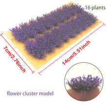 Load image into Gallery viewer, 16 pcs Miniature Flower Cluster Grass Models DIY Sand Table Dollhouse Accessories Fairy Garden Landscape Terrarium Diorama Craft Supplies
