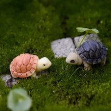 Load image into Gallery viewer, 5/10 pcs Miniature Tiny Turtle Figure Model DIY Scenery Dollhouse Landscape Fairy Garden Accessories Terrarium Diorama Craft Supplies
