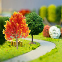 Load image into Gallery viewer, 4 pcs Mixed Miniature Maple Tree Model Train Railway Accessories DIY Scenery Fairy Garden Landscape Terrarium Diorama Craft Supplies
