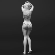 Load image into Gallery viewer, Sexy Bikini Girl Unpainted Resin Figure 1/35 1/24 1/12 Scale Unassembled Model
