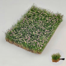 Load image into Gallery viewer, 12/16mm Miniature Tearable Flower Grass Tufts Clusters for Diorama Scenery, Model Railway Layout, Wargaming Terrain Craft Supplies

