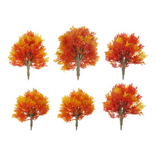 Load image into Gallery viewer, 6 pcs Mixed Miniature Maple Tree Model Train Railway Accessories DIY Scenery Fairy Garden Landscape Terrarium Diorama Craft Supplies
