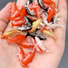 Load image into Gallery viewer, 5 pcs Miniature Tiny Carp Fish Figure Model DIY Scenery Dollhouse Landscape Fairy Garden Accessories Terrarium Diorama Craft Supplies
