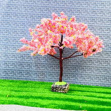 Load image into Gallery viewer, 12cm Miniature Wire Sakura Cherry Blossom Tree Model For Train Scenery DIY Sand Table Dollhouse Garden Micro Landscape Craft Supplies
