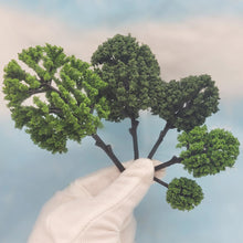 Load image into Gallery viewer, 30 pcs Miniature Mulberry Tree Model Train Railway DIY Scenery Dollhouse Garden Landscape Terrarium Diorama Craft Supplies
