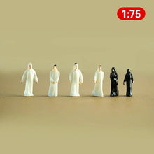 Load image into Gallery viewer, 10 pcs Arab People Miniature Figures (1/25–1/200 Scale) Model People for DIY Diorama Architecture Railway Scenes Landscape Supplies
