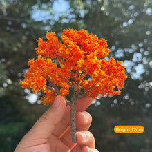 Load image into Gallery viewer, Miniature Orange Autumn Tree 8/12cm Wire Model, Fairy Garden Scenery Craft Supply

