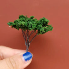 Load image into Gallery viewer, 2 pcs 6.5cm Miniature Sakura Cherry Blossom Model Trees for DIY Diorama, Dollhouse, Train Layout, Architectural Models, and Craft Projects
