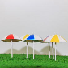 Load image into Gallery viewer, 24 pcs Miniature Sun Umbrella Beach Parasol 1:50-200 Models Dollhouse Accessories Fairy Garden Landscape Terrarium Diorama Craft Supplies
