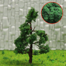 Load image into Gallery viewer, 100pcs 3cm Miniature Deep Green Tree 1:200 Models N Z Scale Train Railway Accessories Forest Fairy Garden Terrarium Diorama Craft Supplies
