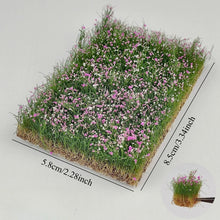 Load image into Gallery viewer, 12/16mm Miniature Tearable Flower Grass Tufts Clusters for Diorama Scenery, Model Railway Layout, Wargaming Terrain Craft Supplies
