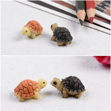 Load image into Gallery viewer, 5/10 pcs Miniature Tiny Turtle Figure Model DIY Scenery Dollhouse Landscape Fairy Garden Accessories Terrarium Diorama Craft Supplies
